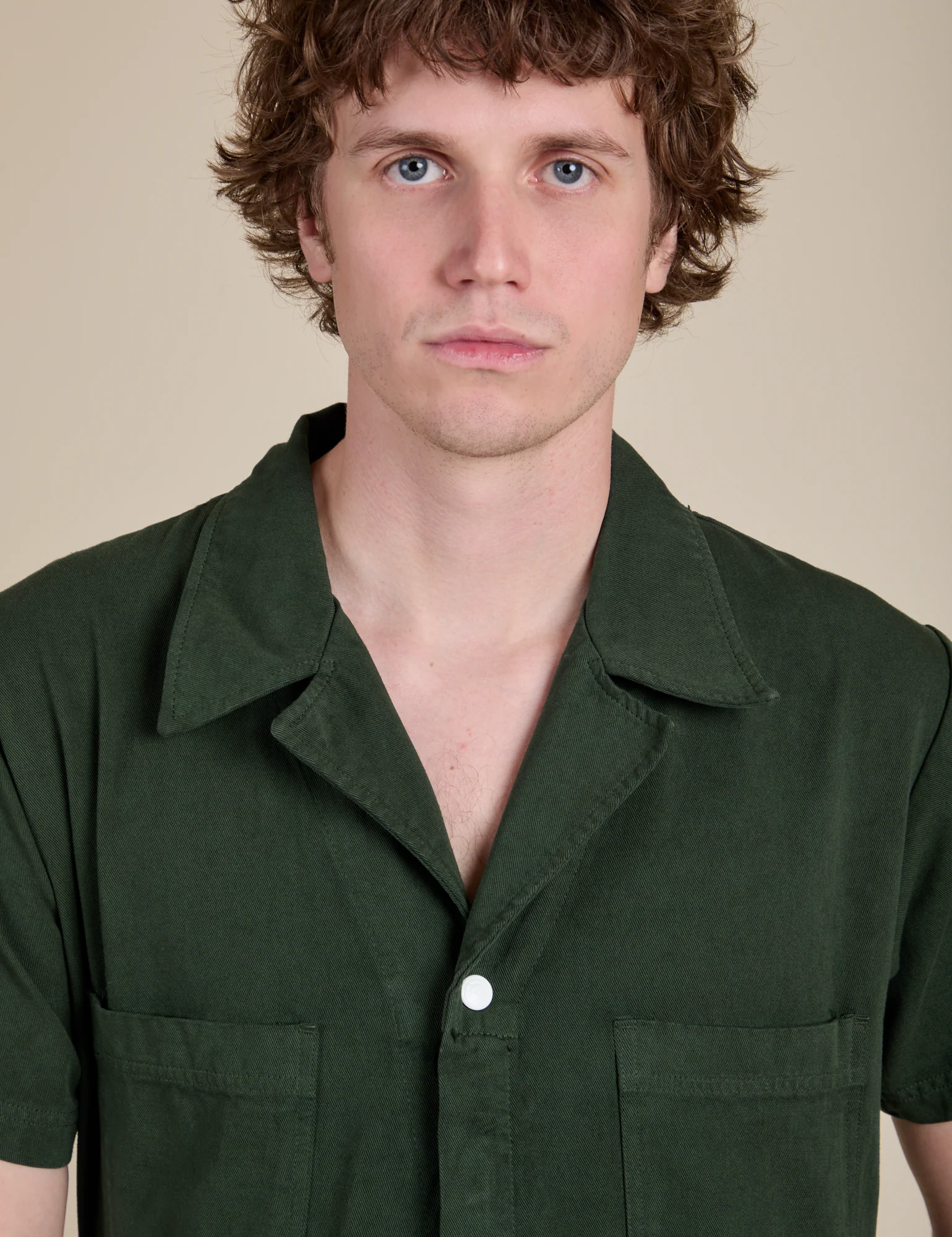 Short Sleeve Jumpsuit - Swamp Green - Image 11