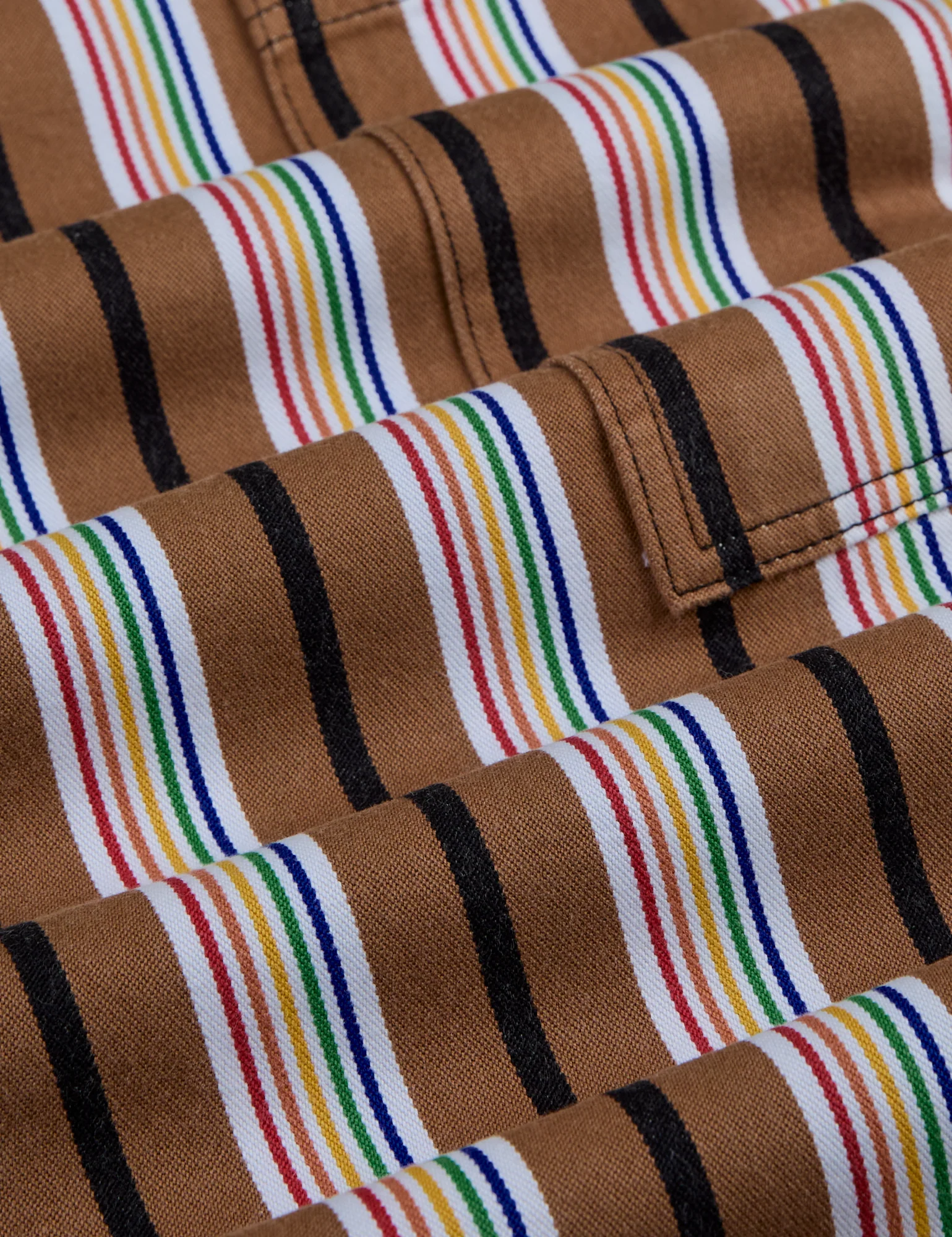 Striped Drop Pocket Pants - Retro Rainbow - Image 2