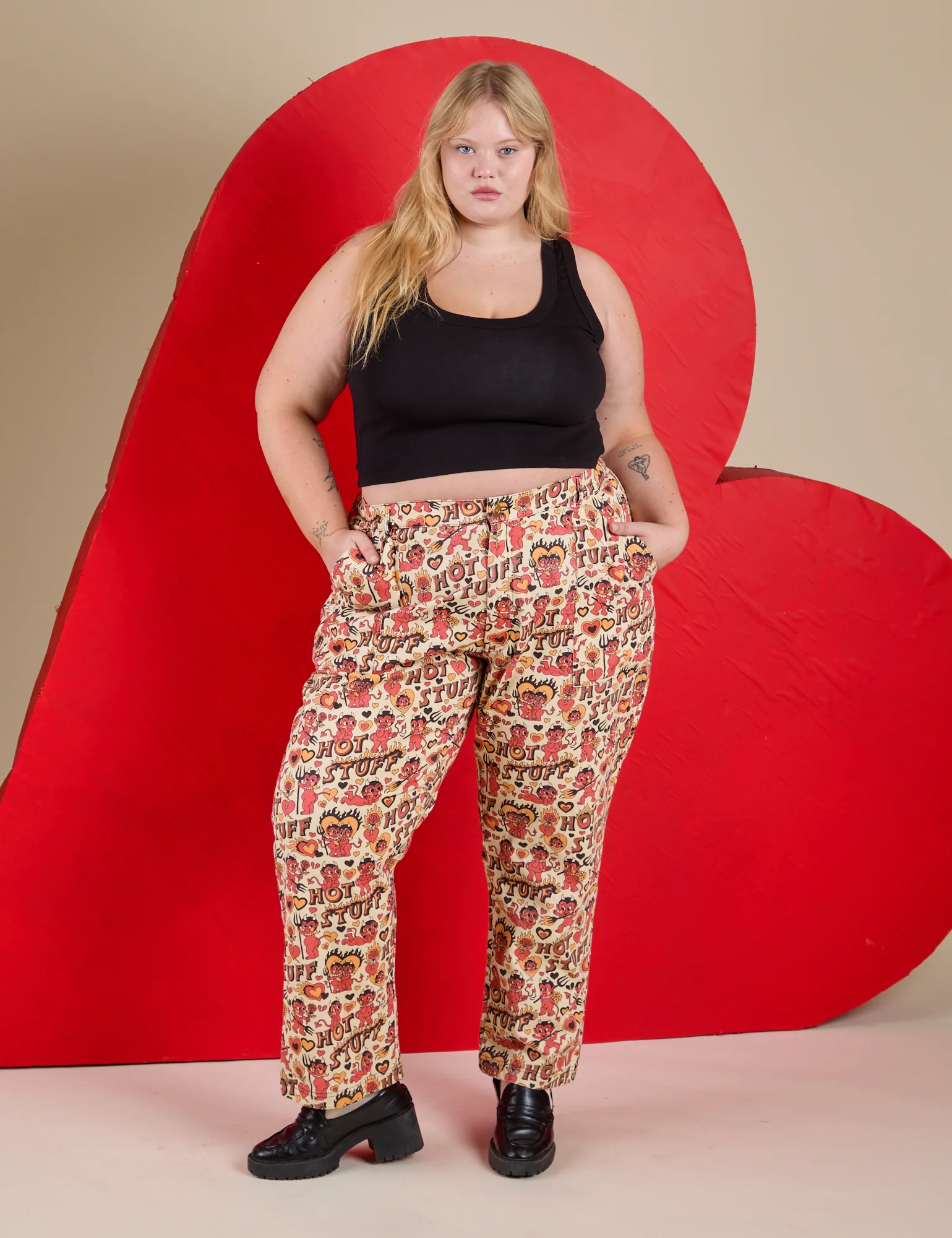 Work Pants - Hot Stuff Print *FINAL SALE* - Image 3