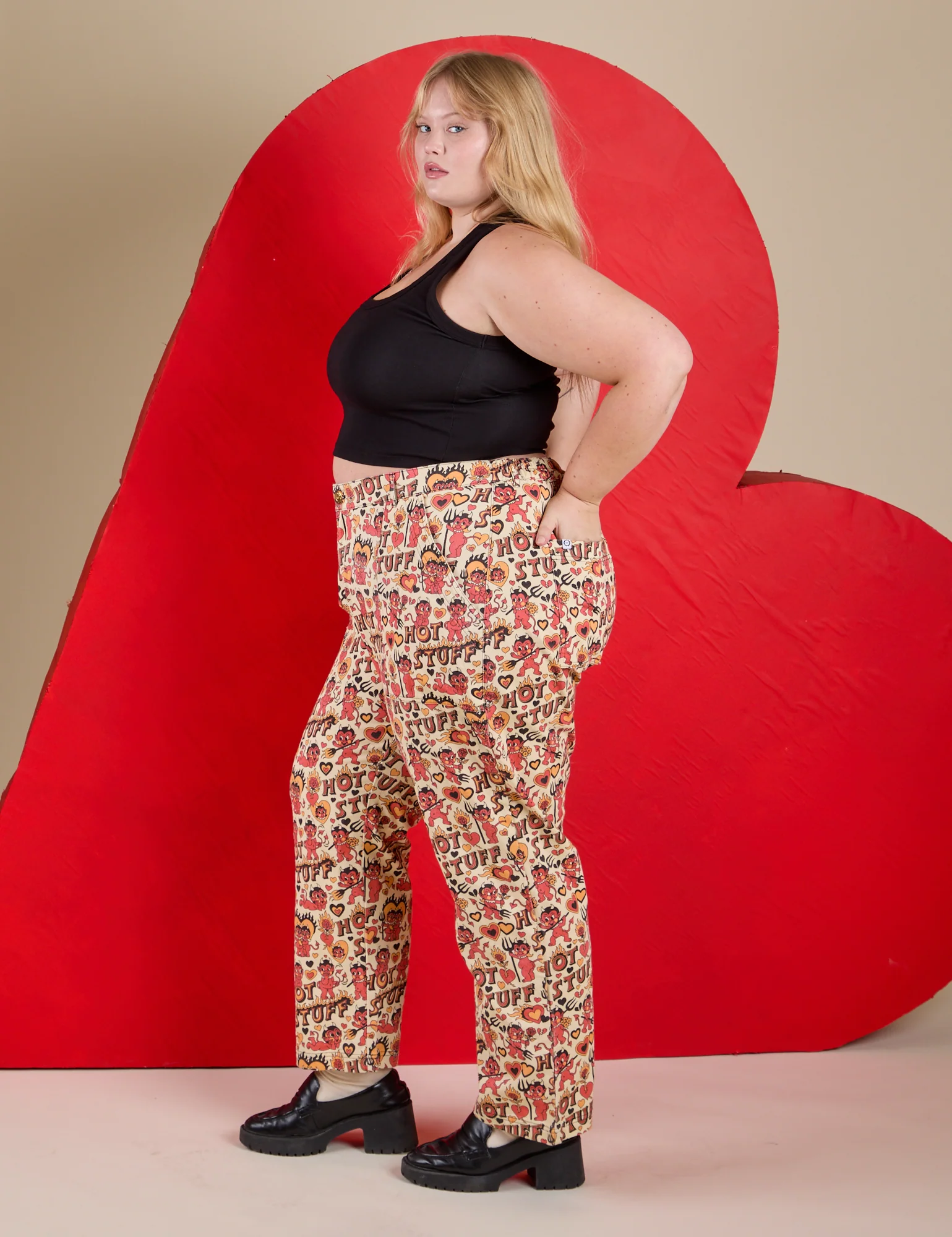 Work Pants - Hot Stuff Print *FINAL SALE* - Image 5