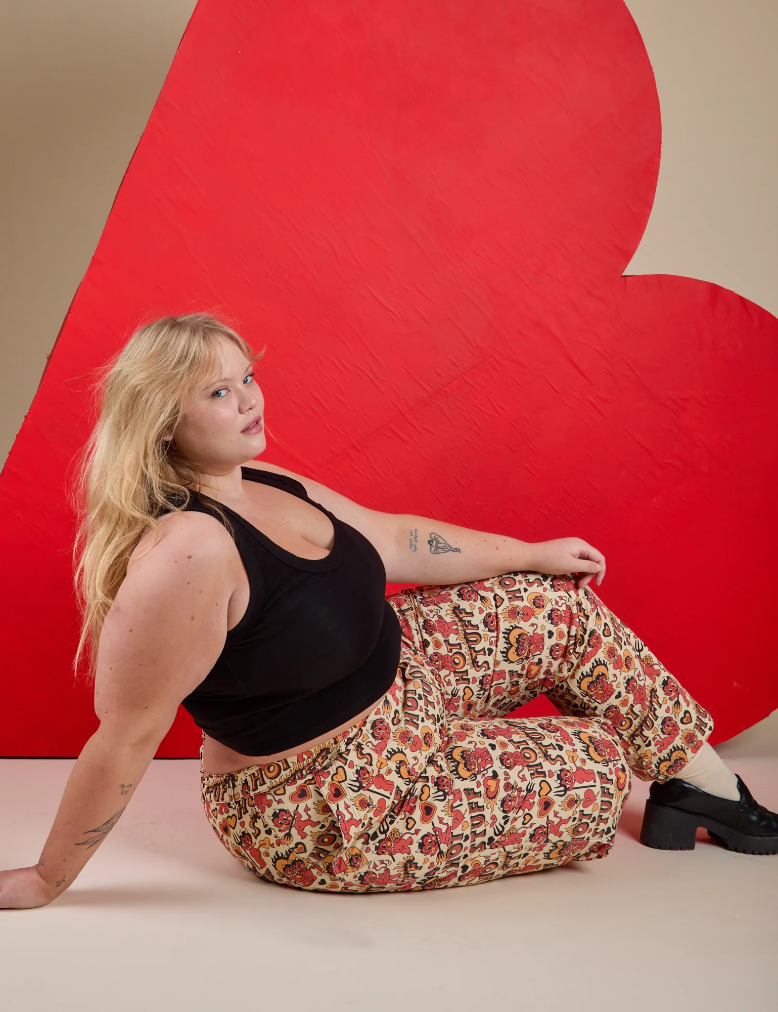 Work Pants - Hot Stuff Print *FINAL SALE* - Image 9