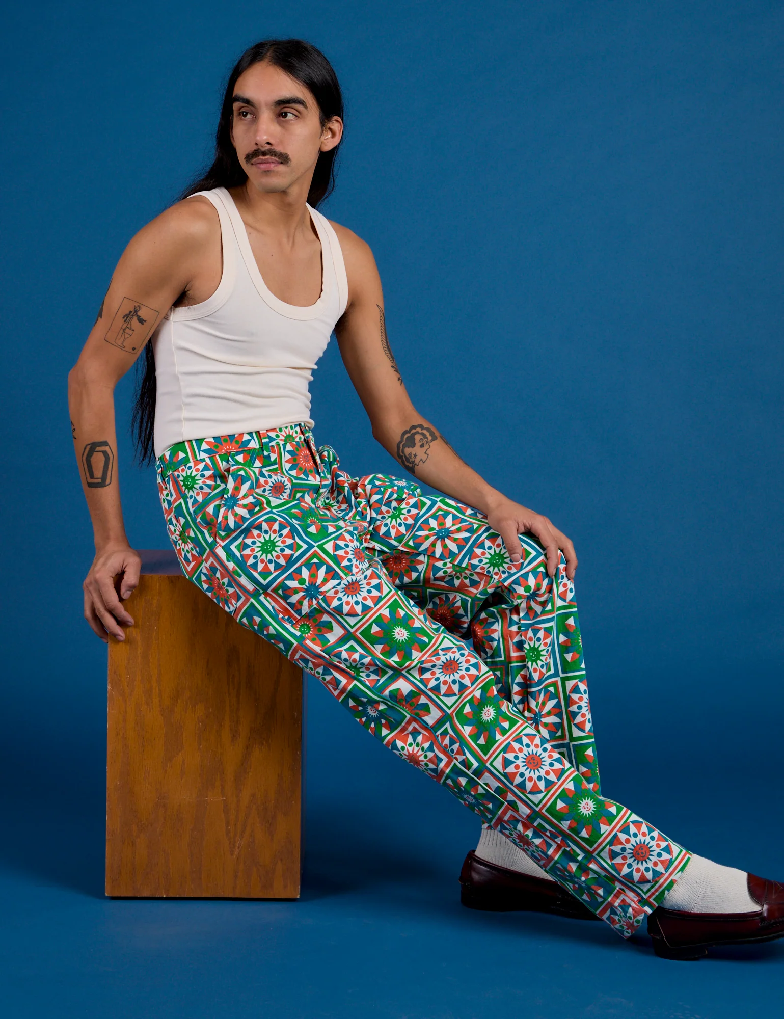Work Pants - Quilt Print *FINAL SALE*