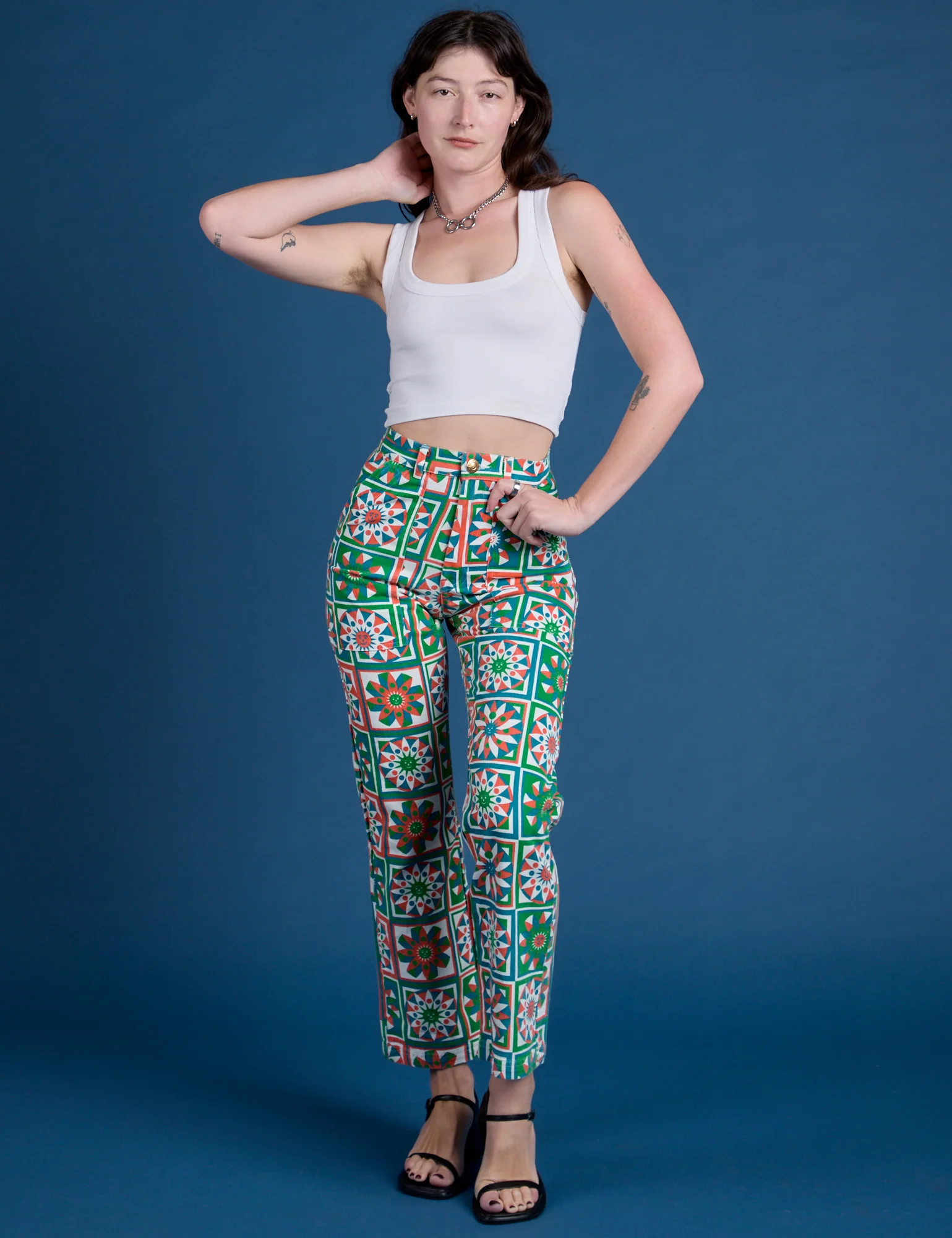 Work Pants - Quilt Print *FINAL SALE* - Image 17