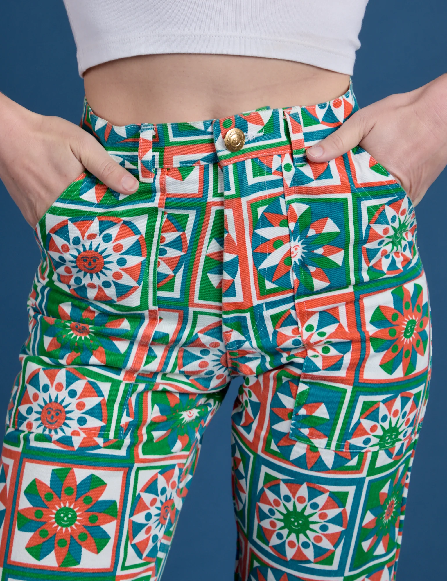 Work Pants - Quilt Print *FINAL SALE* - Image 18