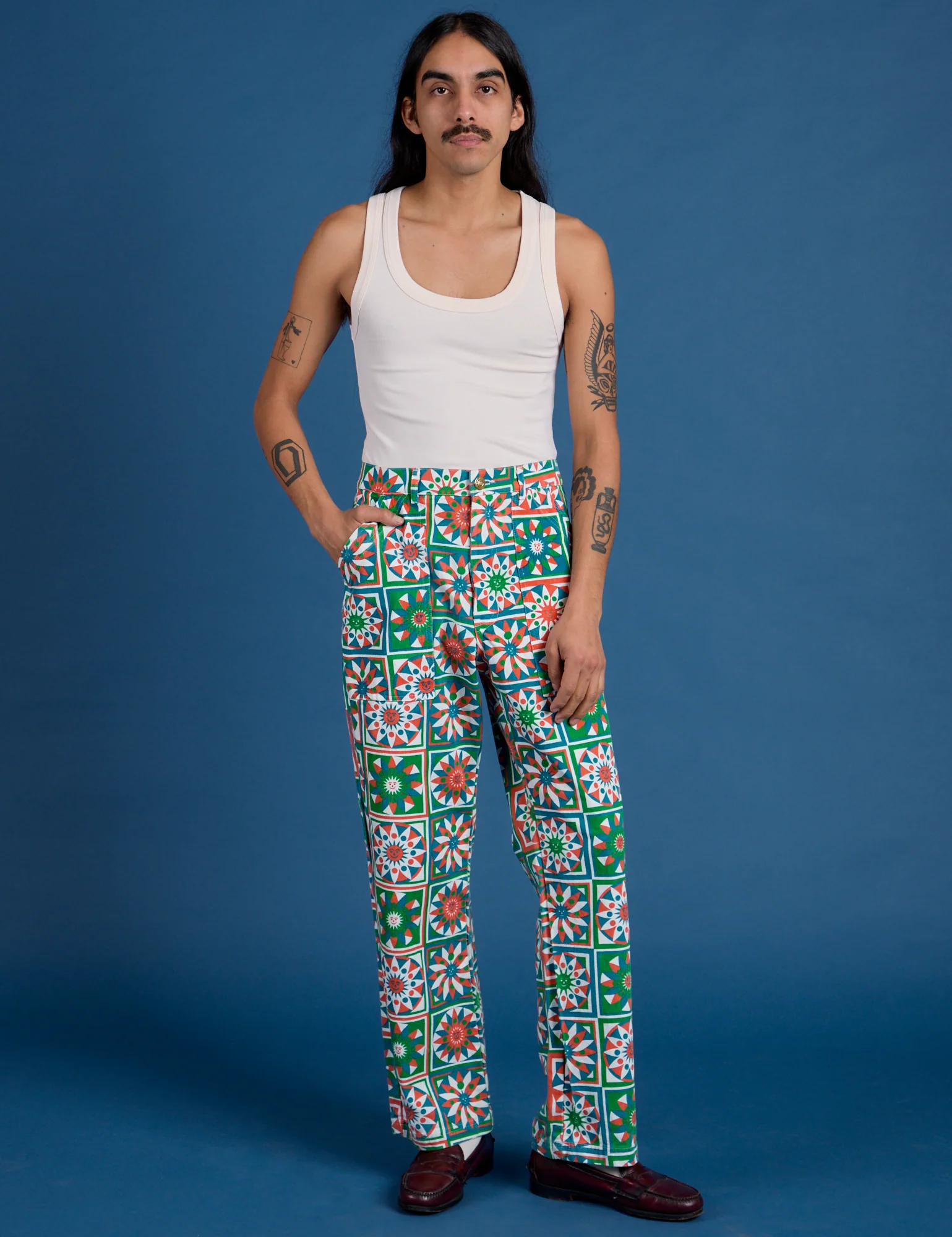 Work Pants - Quilt Print *FINAL SALE* - Image 4