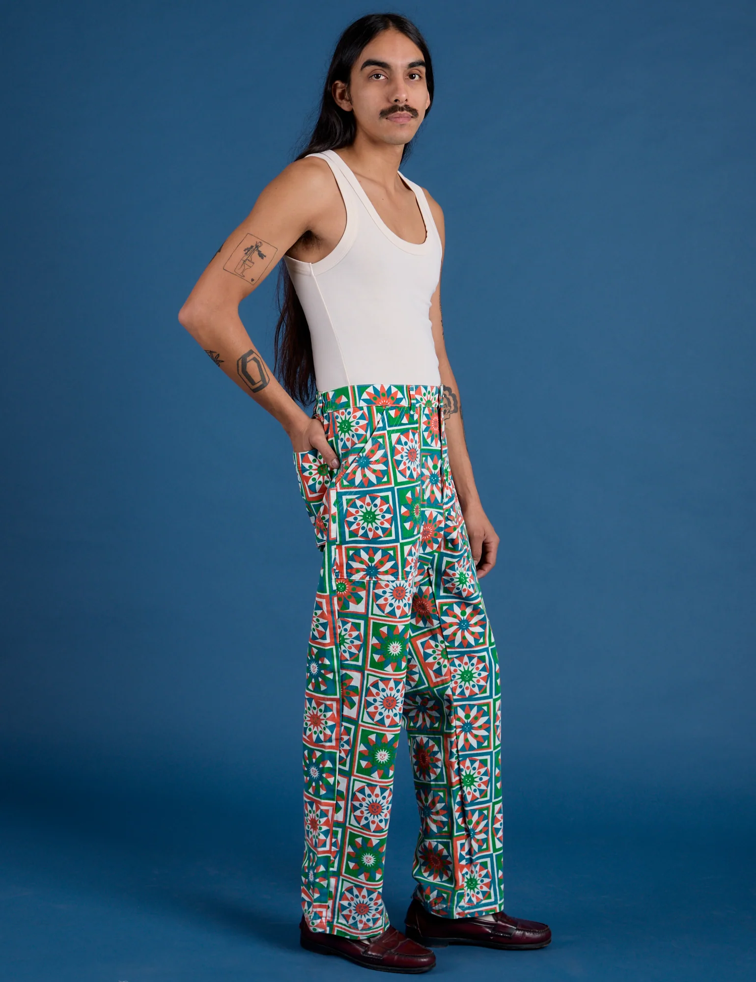 Work Pants - Quilt Print *FINAL SALE* - Image 5