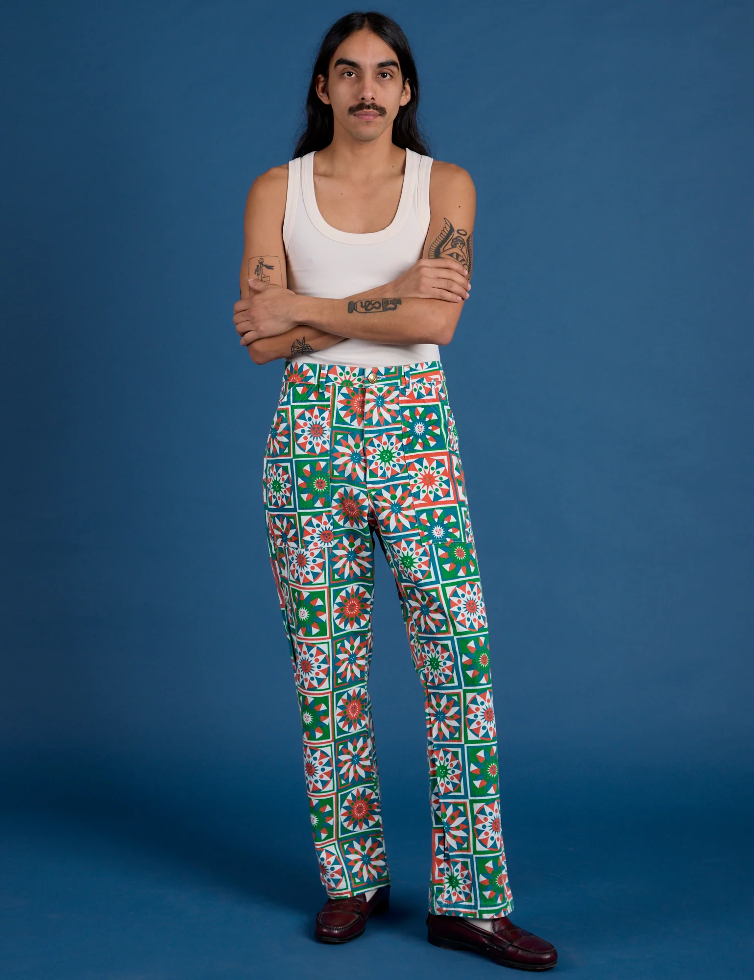 Work Pants - Quilt Print *FINAL SALE* - Image 8