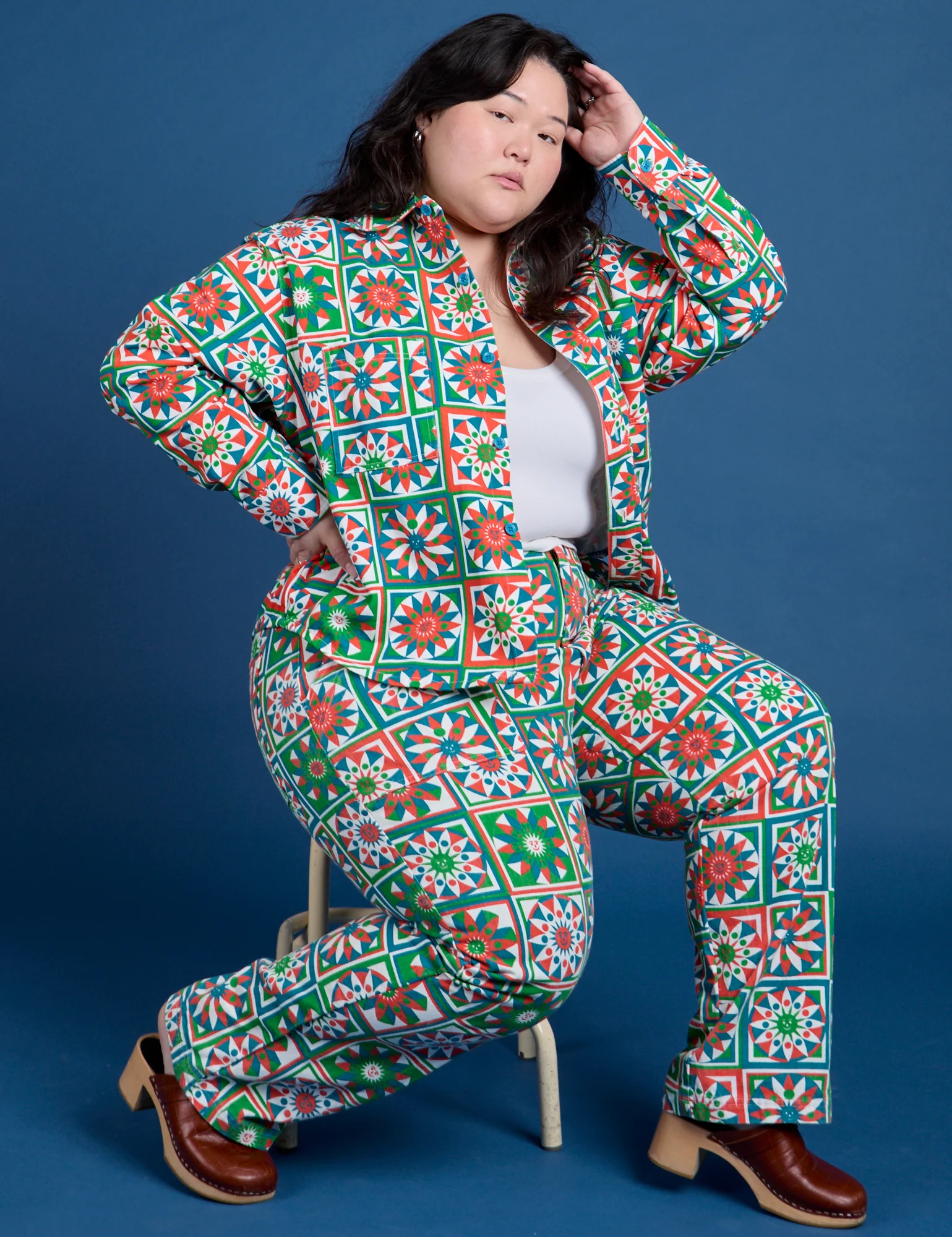Work Pants - Quilt Print *FINAL SALE* - Image 9