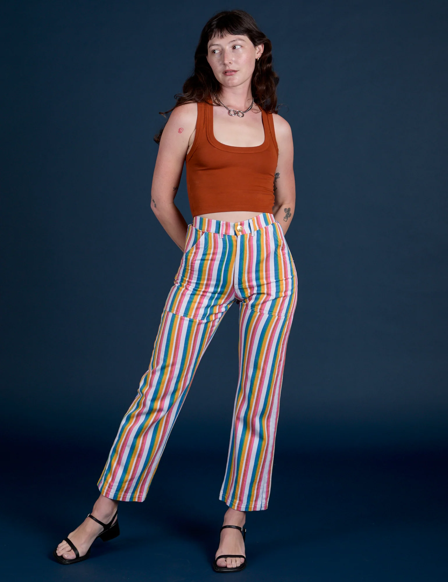 Work Pants - Rainbow Stripe