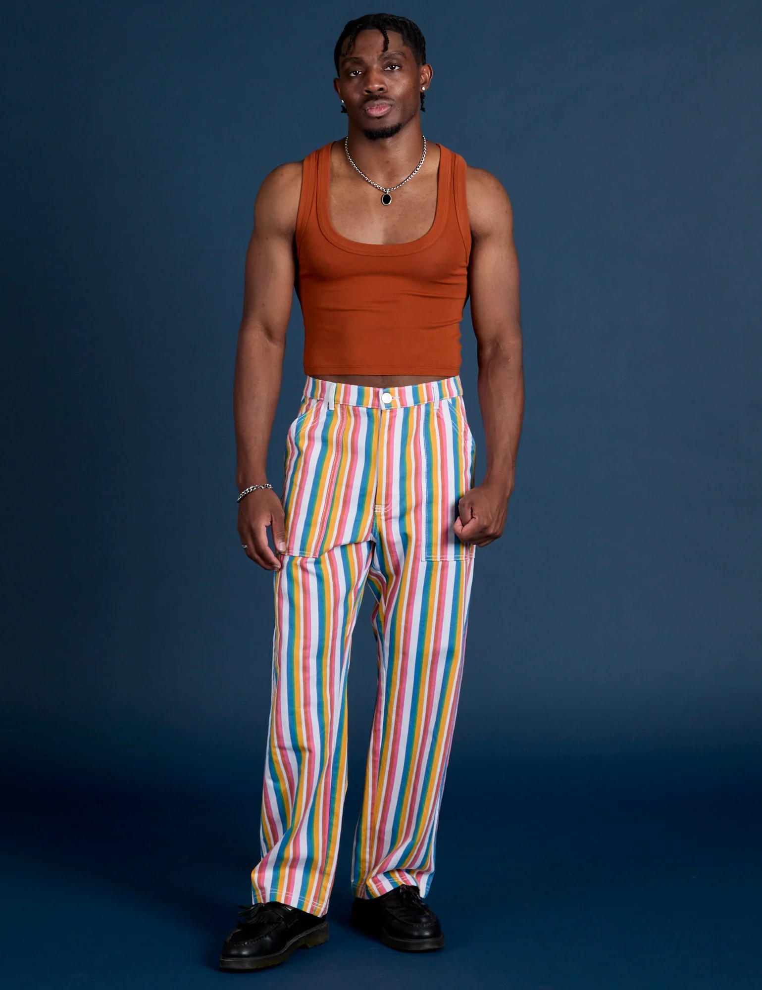 Work Pants - Rainbow Stripe - Image 11