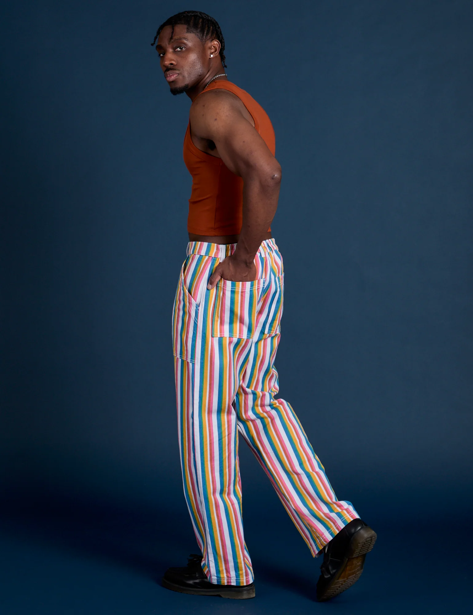 Work Pants - Rainbow Stripe - Image 14