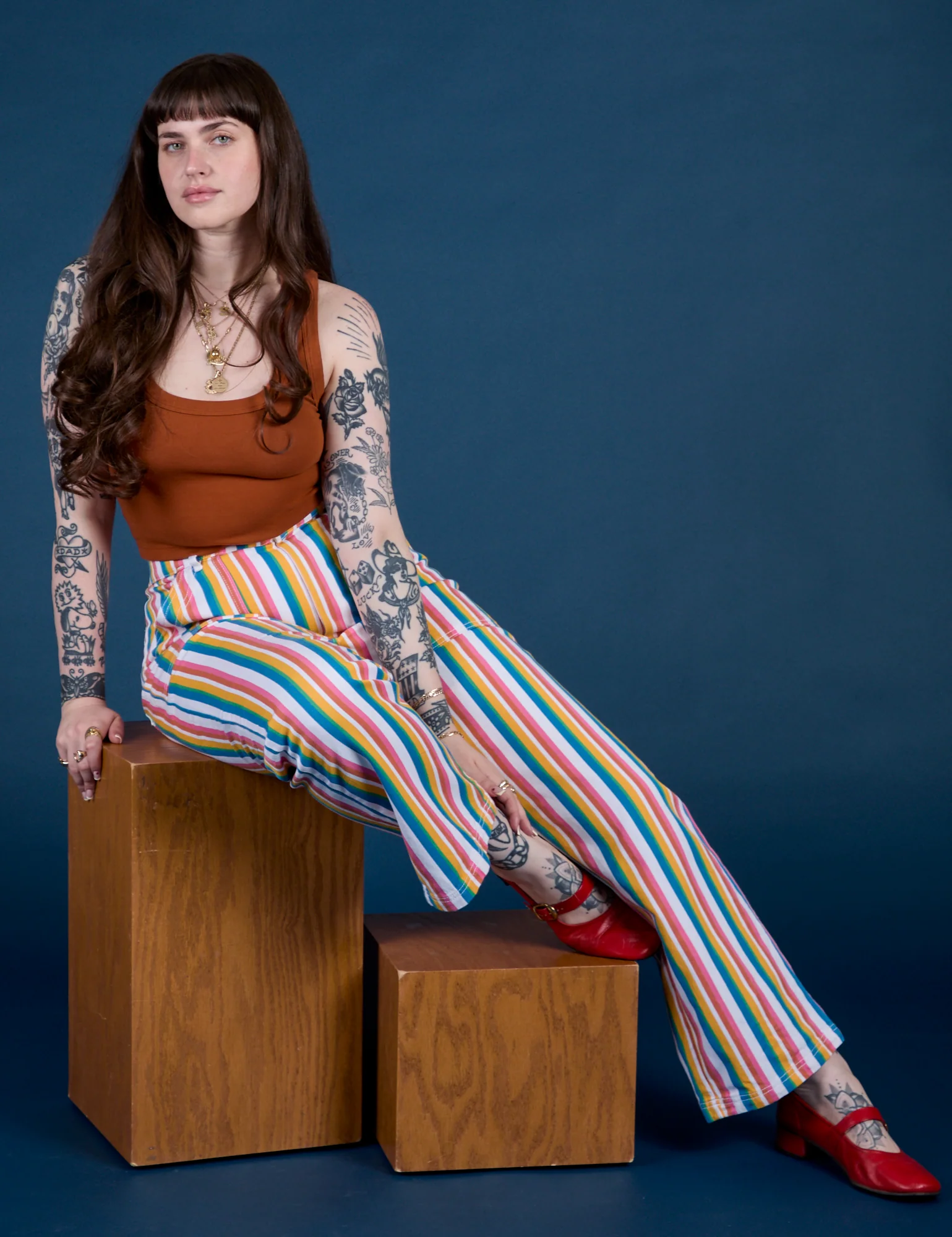 Work Pants - Rainbow Stripe - Image 19