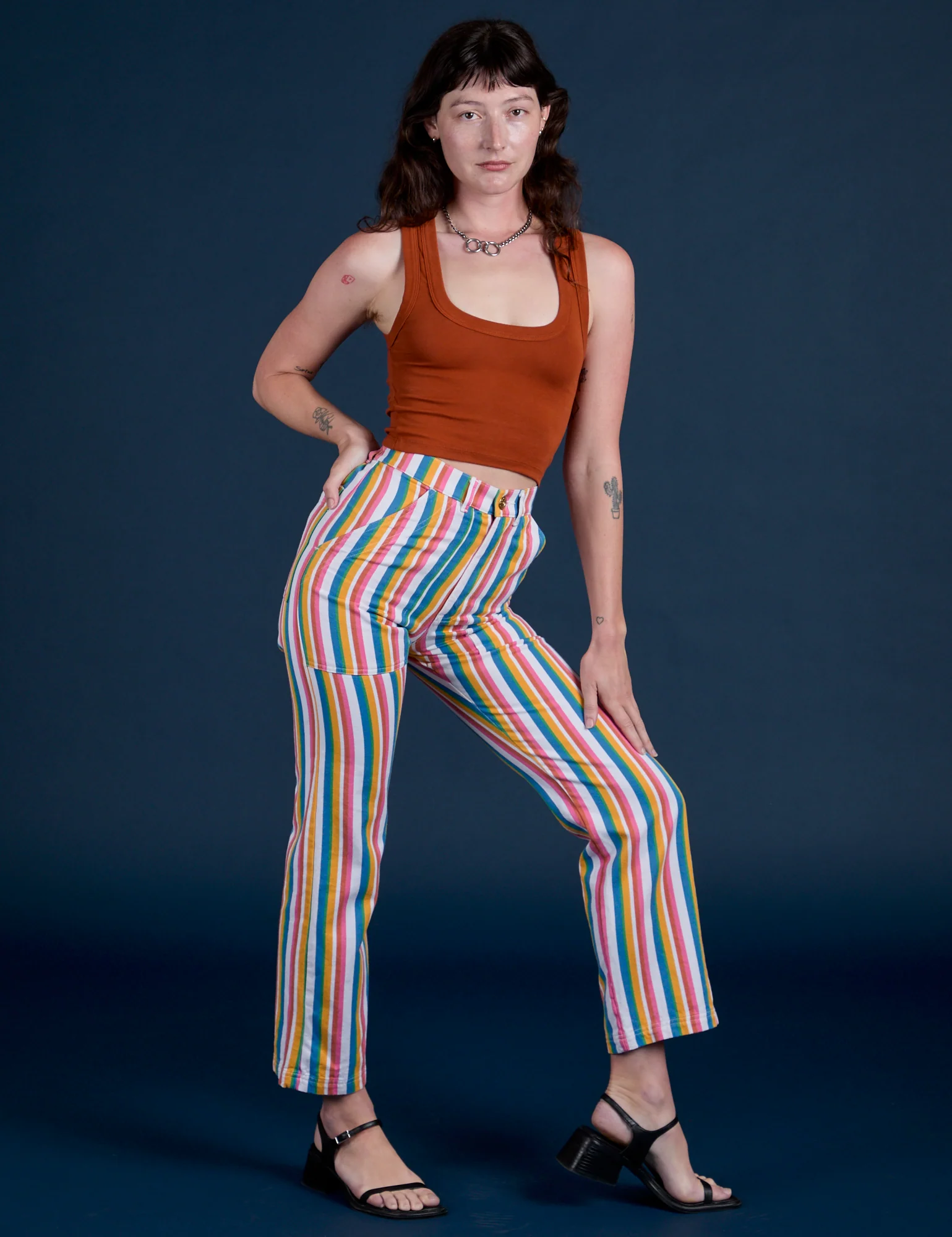 Work Pants - Rainbow Stripe - Image 3
