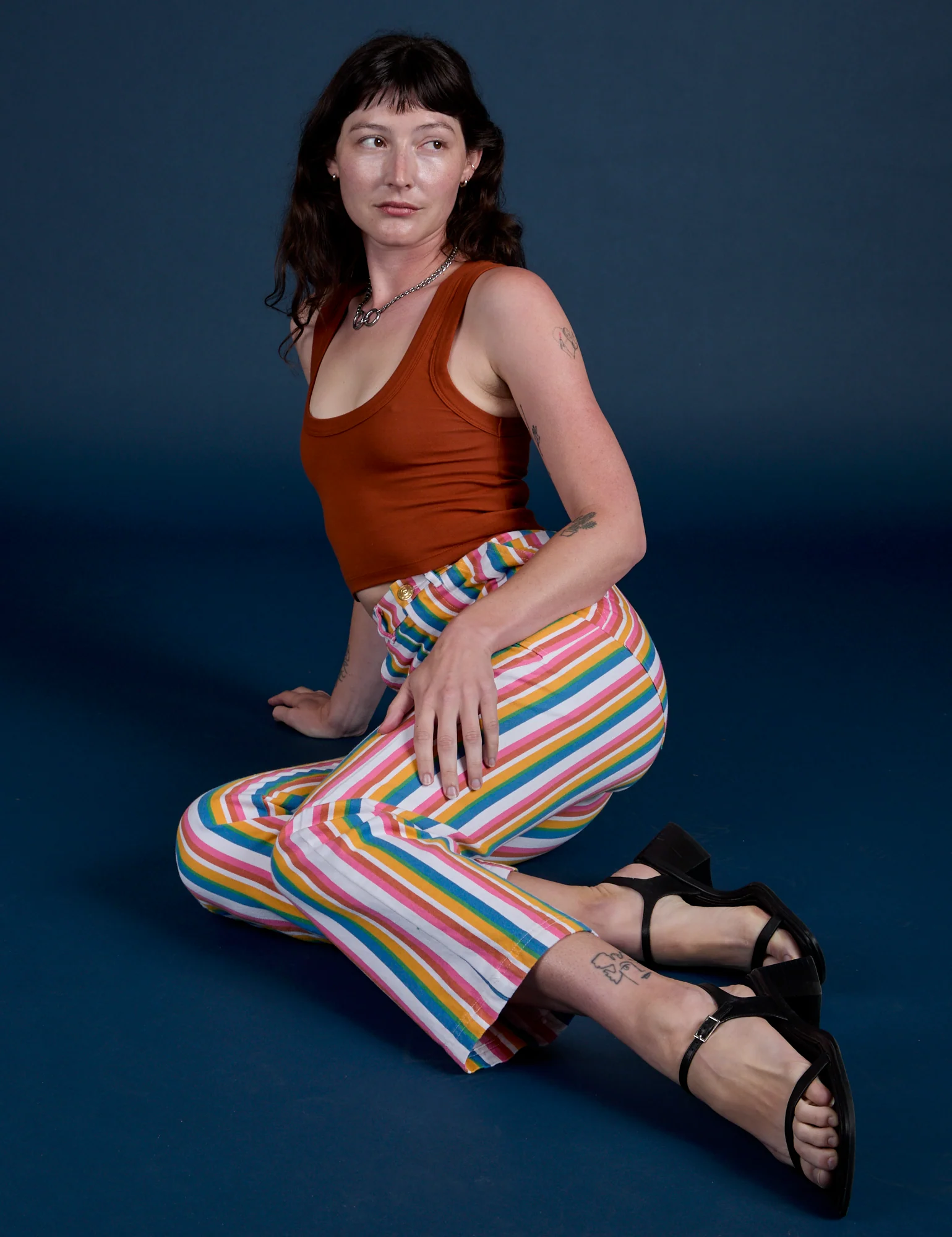 Work Pants - Rainbow Stripe - Image 8