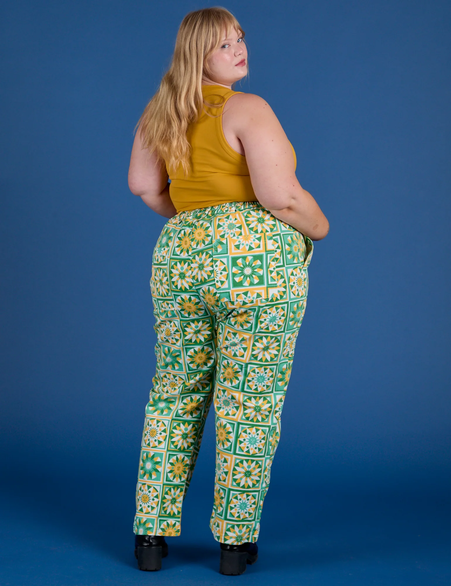 Work Pants - Spring Quilt Print - Image 11