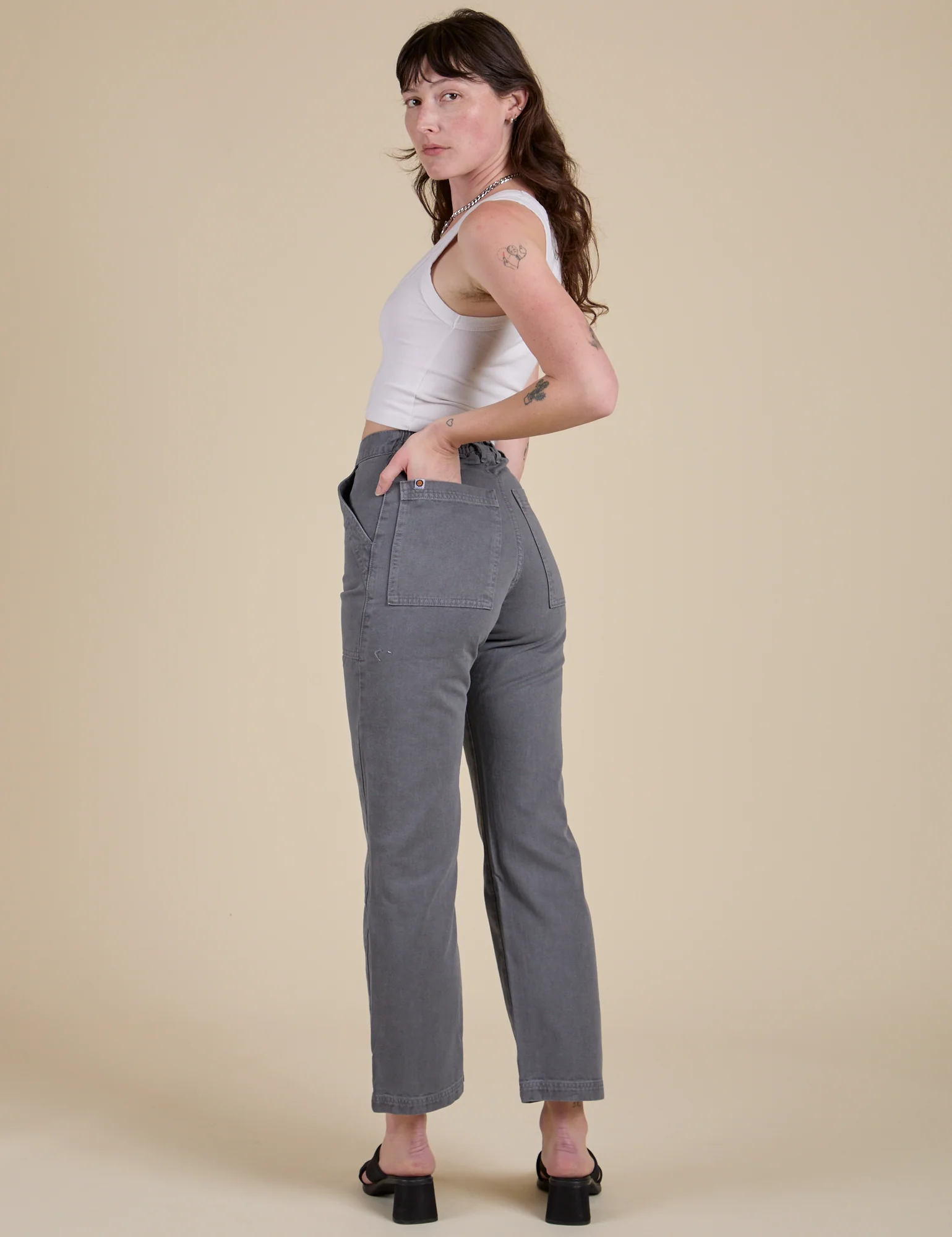 Work Pants - Washed Grey - Image 11