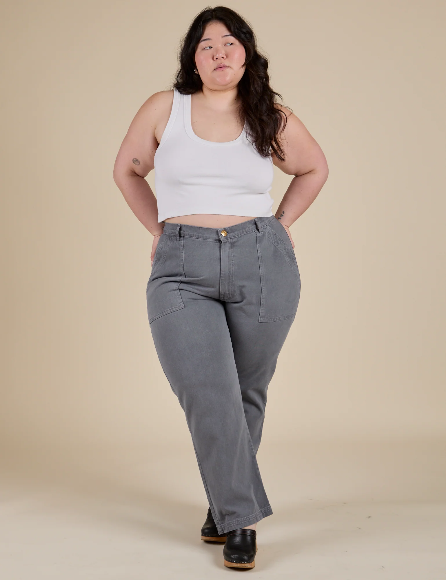 Work Pants - Washed Grey - Image 15