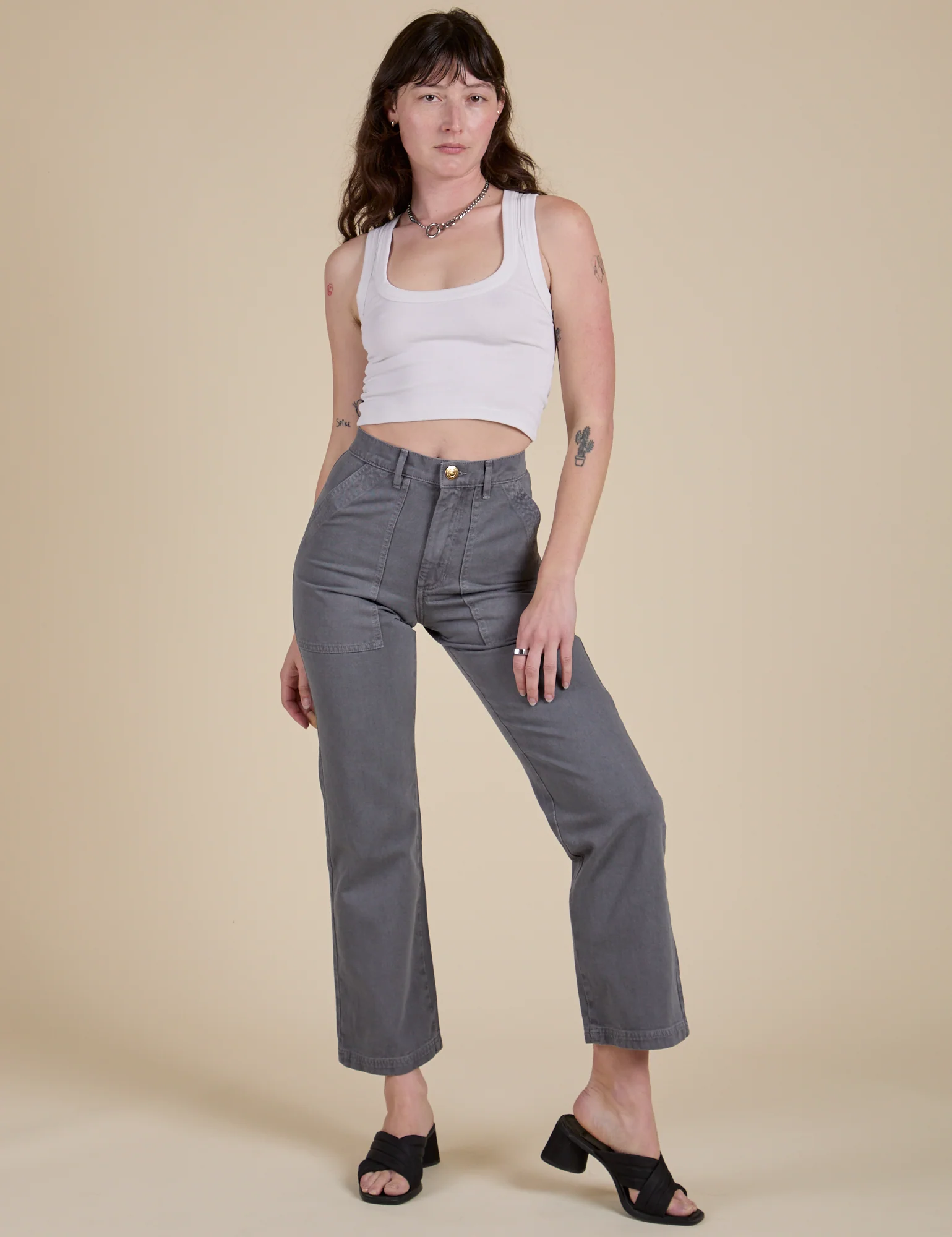 Work Pants - Washed Grey - Image 7