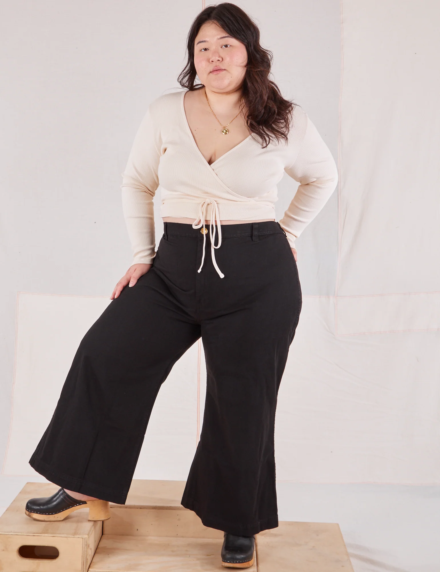 Wrap Top - Vintage Tee Off-White - Image 14